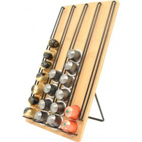 00109010 Βάση για 40 Κάψουλες Nespresso Ξύλινη 18x5x35cm