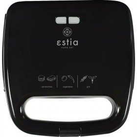 Estia BlackPlus Τοστιέρα για 2 Τοστ 750W Μαύρη