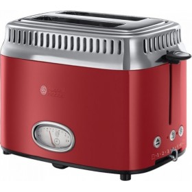 Russell Hobbs Retro Ribbon Φρυγανιέρα 2 Θέσεων 1200W Κόκκινη Russell Hobbs Retro Ribbon Φρυγανιέρα 2 Θέσεων 1200W Κόκκινη