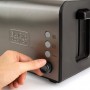 Black &amp Decker BXTO1500E Φρυγανιέρα 2 Θέσεων 1500W Inox