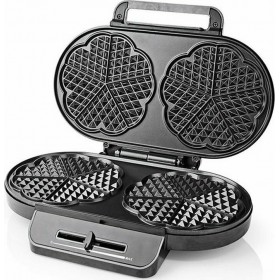 Nedis KAWP110FBK Βαφλιέρα 2 Θέσεων σε Σχήμα Λουλούδι 1200W