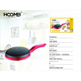 Hoomei HM-5850 Κρεπιέρα 20cm Κόκκινη 600W Hoomei HM-5850 Κρεπιέρα 20cm Κόκκινη 600W