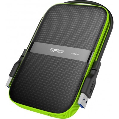 Silicon Power Armor A60 USB 3.1 Εξωτερικός HDD 1TB 2.5" Black/Green