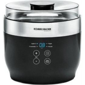 Rommelsbacher JG 80 Γιαουρτομηχανή με Κάδο και Ψηφιακή Οθόνη 1.2lt Μαύρη 20W