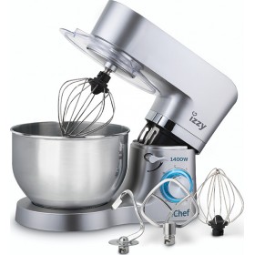 Izzy S1503 Super Chef Κουζινομηχανή 1400W με Ανοξείδωτο Κάδο 6lt