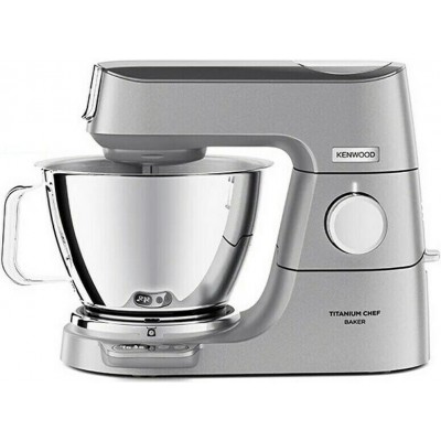 Kenwood Titanium Chef Baker KVC85.124SI Κουζινομηχανή 1200W με Ανοξείδωτο Κάδο 5lt