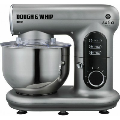 Estia Dough &amp Whip Κουζινομηχανή 800W με Ανοξείδωτο Κάδο 5lt