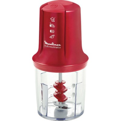 Moulinex Moulinette Πολυκόπτης Multi 500W με Δοχείο 500ml Red