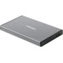 Natec Rhino Go Θήκη για Σκληρό Δίσκο 2.5" SATA III με σύνδεση USB3.0 σε Ασημί χρώμαΚωδικός: NKZ-1281 