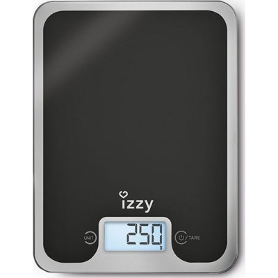 Izzy Black Mirror 223083 Ψηφιακή Ζυγαριά Κουζίνας 1gr/10kg Μαύρη