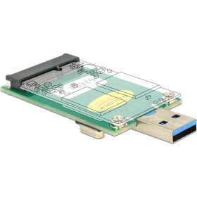 DeLock Converter USB 3.0 A male to mSATA full size DeLock Converter USB 3.0 A male to mSATA full size