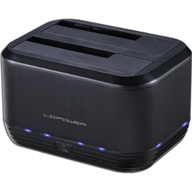"LC-Power LC-DOCK-U3-III Docking Station για 2 Σκληρούς Δίσκους SATA 3.5"" / 2.5"" με σύνδεση USB 3.0" LC-Power LC-DOCK-U3-III Docking Station για 2 Σκληρούς Δίσκους SATA 3.5" / 2.5" με σύνδεση USB 3.0
