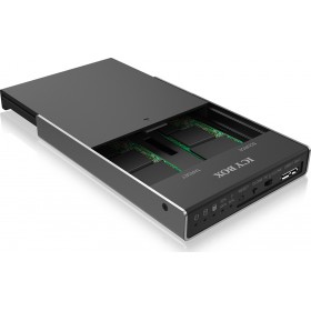 "RaidSonic Icy Box IB-2812CL-U3 Docking Station για 2 Σκληρούς Δίσκους SATA M.2(2230)"" / M.2(2242)"" / M.2(2260)"" / M.2(2280)" RaidSonic Icy Box IB-2812CL-U3 Docking Station για 2 Σκληρούς Δίσκους SATA M.2(2230)" / M.2(2242)" / M.2(2260)" / M.2(2280)" με