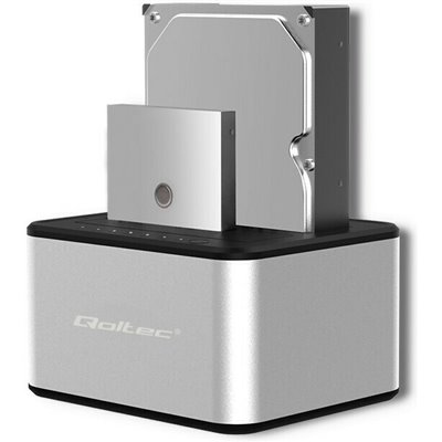 Qoltec 5316 Docking Station για 2 Σκληρούς Δίσκους SATA 3.5" / 2.5" με σύνδεση USB 3.0 (50316)