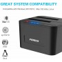 Fideco Docking Station για 2 Σκληρούς Δίσκους SATA 2.5" / 3.5" με σύνδεση USB 3.0 (YPZ04-S2-U3)