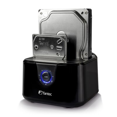 Fantec DS-X2U3-Glanz Docking Station για 2 Σκληρούς Δίσκους SATA 2.5" / 3.5" με σύνδεση USB 3.0 (2494)