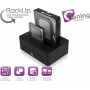 Ewent Dock Docking Station για 2 Σκληρούς Δίσκους SATA 2.5" / 3.5" με σύνδεση USB 3.1 (S0207697)