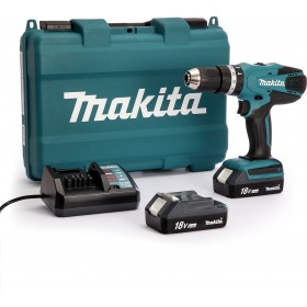 Makita HP457DWE Κρουστικό Δραπανοκατσάβιδο Μπαταρίας 18V 1x1.5Ah Makita HP457DWE Κρουστικό Δραπανοκατσάβιδο Μπαταρίας 18V 1x1.5Ah