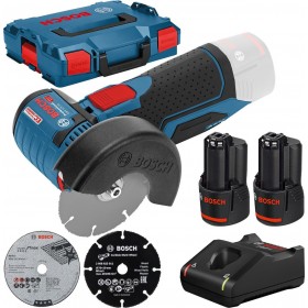 Bosch GWS 12V-76 Τροχός 76mm Μπαταρίας 2x3Ah 06019F200B