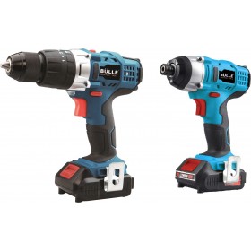 Bulle 63468 Σετ Κρουστικό Δραπανοκατσάβιδο & Παλμικό Κατσαβίδι 18V με 2 Μπαταρίες 2Ah και Θήκη Bulle 63468 Σετ Κρουστικό Δραπανοκατσάβιδο & Παλμικό Κατσαβίδι 18V με 2 Μπαταρίες 2Ah και Θήκη