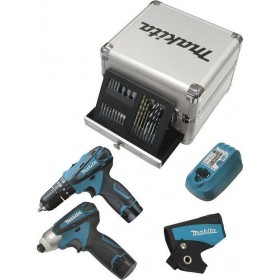 Makita DK1493X1 Σετ Κρουστικό Δραπανοκατσάβιδο & Παλμικό Κατσαβίδι 10.8V με 2 Μπαταρίες 1.3Ah και Θήκη με Τρυπάνια & Μύτες Makita DK1493X1 Σετ Κρουστικό Δραπανοκατσάβιδο & Παλμικό Κατσαβίδι 10.8V με 2 Μπαταρίες 1.3Ah και Θήκη με Τρυπάνια & Μύτες