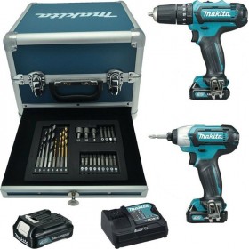 Makita HP333D + TD110D Σετ Κρουστικό Δραπανοκατσάβιδο & Παλμικό Κατσαβίδι 12V με 3 Μπαταρίες 2Ah και Θήκη Makita HP333D + TD110D Σετ Κρουστικό Δραπανοκατσάβιδο & Παλμικό Κατσαβίδι 12V με 3 Μπαταρίες 2Ah και Θήκη