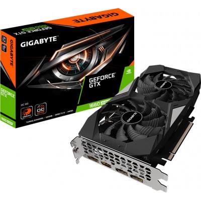 Gigabyte GeForce GTX 1660 Super 6GB GDDR6 OC Κάρτα Γραφικών PCI-E x16 3.0 με HDMI και 3 DisplayPortΚωδικός: GV-N166SOC-6GD 
