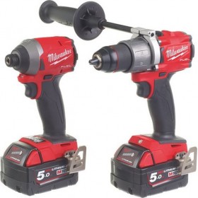 Milwaukee M18 FPP2A2-502X Σετ Κρουστικό Δραπανοκατσάβιδο & Παλμικό Κατσαβίδι 18V με 2 Μπαταρίες 5Ah και Θήκη Milwaukee M18 FPP2A2-502X Σετ Κρουστικό Δραπανοκατσάβιδο & Παλμικό Κατσαβίδι 18V με 2 Μπαταρίες 5Ah και Θήκη