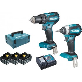 Makita DLX2283JX1 Σετ Δραπανοκατσάβιδο & Παλμικό Κατσαβίδι 18V με 3 Μπαταρίες 3Ah και Θήκη Makita DLX2283JX1 Σετ Δραπανοκατσάβιδο & Παλμικό Κατσαβίδι 18V με 3 Μπαταρίες 3Ah και Θήκη