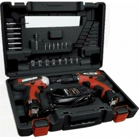 Stayer PBL 122 K + ISL 122 K Σετ Δραπανοκατσάβιδο &amp Μπουλονόκλειδο 12V με 2 Μπαταρίες 2Ah και Θήκη με Φορτιστή