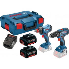 Bosch 0615990K3K Σετ Κρουστικό Δραπανοκατσάβιδο & Μπουλονόκλειδο 18V με 2 Μπαταρίες 4Ah και Θήκη Bosch 0615990K3K Σετ Κρουστικό Δραπανοκατσάβιδο & Μπουλονόκλειδο 18V με 2 Μπαταρίες 4Ah και Θήκη