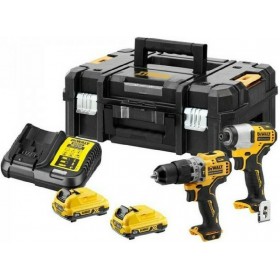 Dewalt DCK2111L2T Σετ Δραπανοκατσάβιδο &amp Παλμικό Κατσαβίδι 12V με 2 Μπαταρίες 3Ah και Θήκη