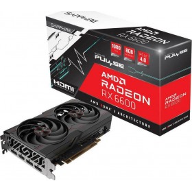 Sapphire Radeon RX 6600 8GB GDDR6 Pulse Κάρτα Γραφικών PCI-E x16 4.0 με HDMI και 3 DisplayPortΚωδικός: 11310-01-20G  Sapphire Radeon RX 6600 8GB GDDR6 Pulse Κάρτα Γραφικών PCI-E x16 4.0 με HDMI και 3 DisplayPortΚωδικός: 11310-01-20G