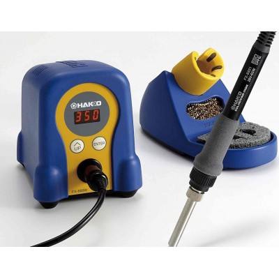 Hakko FX888D Σταθμός Κόλλησης Ρεύματος 70W με Ρύθμιση Θερμοκρασίας με βάση στήριξης και σφουγγαράκι