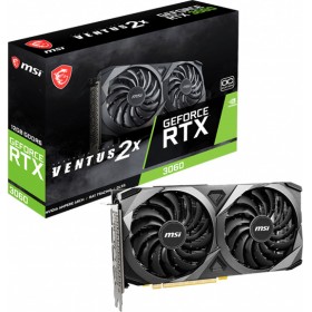MSI GeForce RTX 3060 12GB GDDR6 Ventus 2X OC Κάρτα Γραφικών PCI-E x16 4.0 με HDMI και 3 DisplayPortΚωδικός: 912-V397-039 