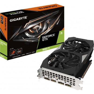 Gigabyte GeForce GTX 1660 Ti 6GB GDDR6 OC Κάρτα Γραφικών PCI-E x16 3.0 με HDMI και 3 DisplayPortΚωδικός: GV-N166TOC-6GD 