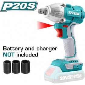 "Total TIWLI20020 Brushless Μπουλονόκλειδο 20V Solo με Υποδοχή 1/2""" Total TIWLI20020 Brushless Μπουλονόκλειδο 20V Solo με Υποδοχή 1/2"