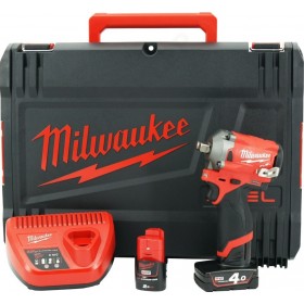 "Milwaukee M12 FIWF12-422X Brushless Μπουλονόκλειδο 12V 2x4Ah με Υποδοχή 1/2""" Milwaukee M12 FIWF12-422X Brushless Μπουλονόκλειδο 12V 2x4Ah με Υποδοχή 1/2"