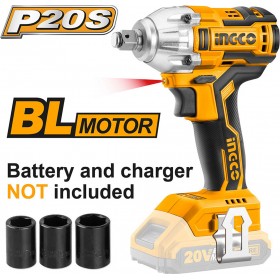"Ingco CIWLI 20010 Brushless Μπουλονόκλειδο 20V Solo με Υποδοχή 1/2""" Ingco CIWLI 20010 Brushless Μπουλονόκλειδο 20V Solo με Υποδοχή 1/2"