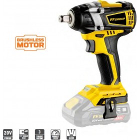 "F.F. Group CIW/300-BL Brushless Μπουλονόκλειδο 20V Solo με Υποδοχή 1/2""" F.F. Group CIW/300-BL Brushless Μπουλονόκλειδο 20V Solo με Υποδοχή 1/2"