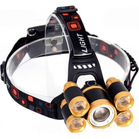 Φακός Κεφαλής Επαναφορτιζόμενος Led 10000lm T6 Toach R5 SP-1865 Φακός Κεφαλής Επαναφορτιζόμενος Led 10000lm T6 Toach R5 SP-1865