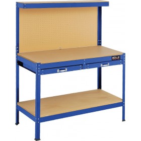 Bulle 47613 Πάγκος Εργασίας 120x60x156cm με Πλάτη και 2 Συρτάρια Bulle 47613 Πάγκος Εργασίας 120x60x156cm με Πλάτη και 2 Συρτάρια