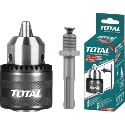 Total TAC451301.1 Τσοκ με Κλειδί &amp Αντάπτορα SDS 1/2" 13mm