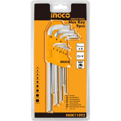 Ingco Σετ Allen 1.5-10mm 9τμχΚωδικός: HHK11092 