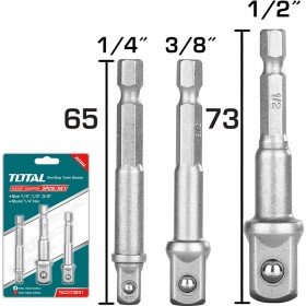 Total Σετ Αντάπτορες 1/4" - 3/8" - 1/2" TAC273651 3τμχ