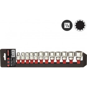 Force Σετ Καρυδάκια 3/8" Spline 3122Q 12τμχ